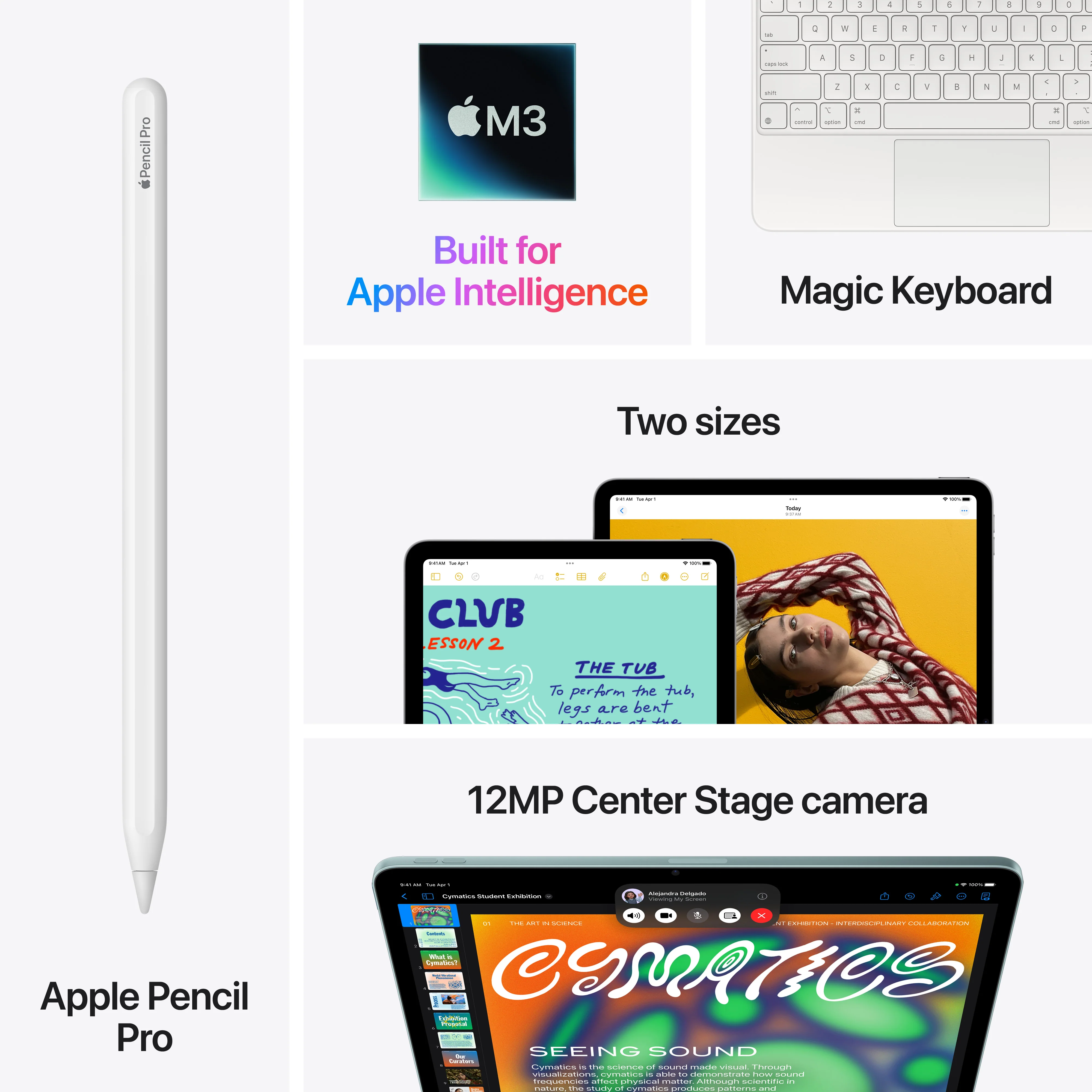 13-inch iPad Air Wi-Fi + Cellular 512GB - Starlight (M3) - Image 9