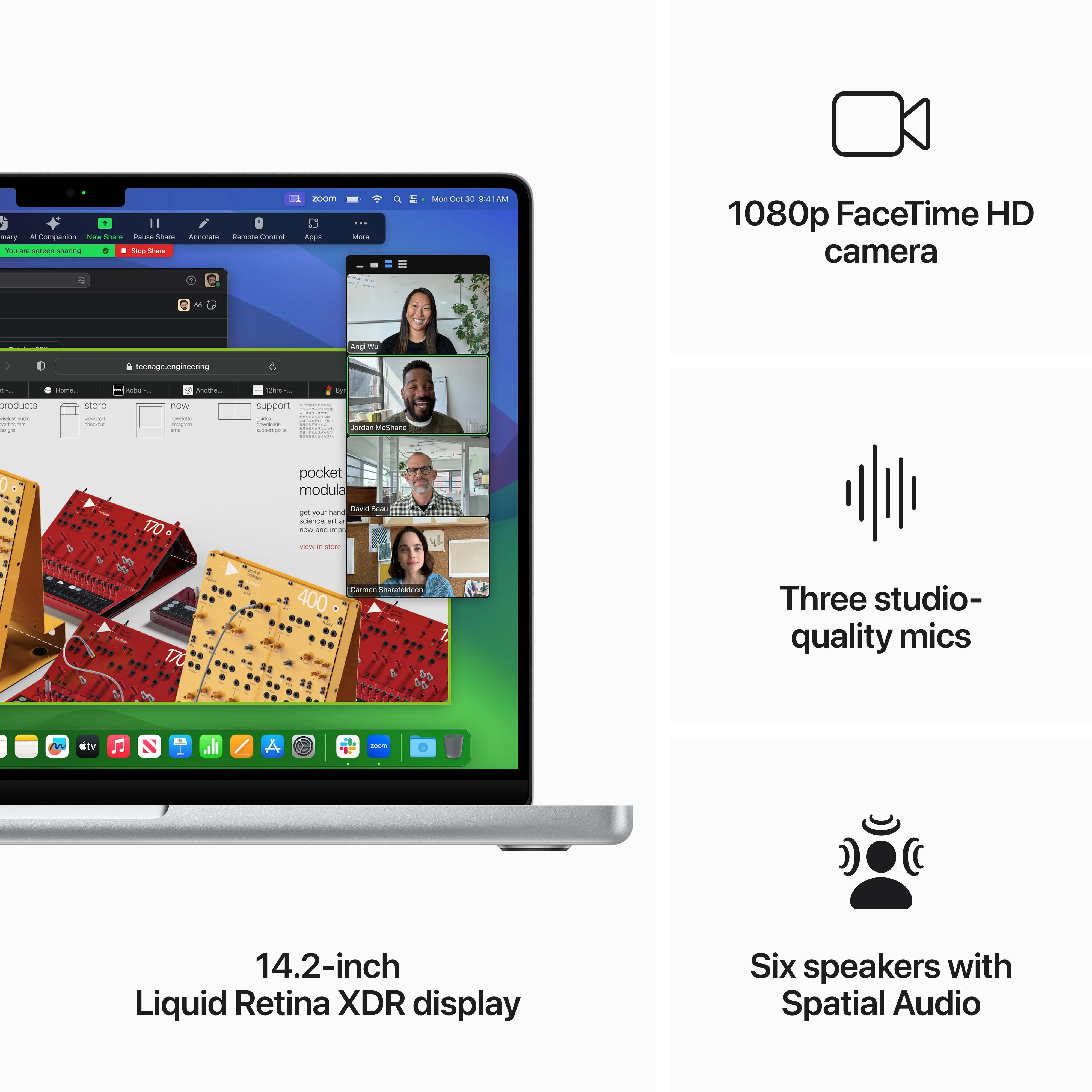 14-inch MacBook Pro: Apple M3 chip with 8‑core CPU and 10‑core GPU, 1TB SSD - Silver - Image 5