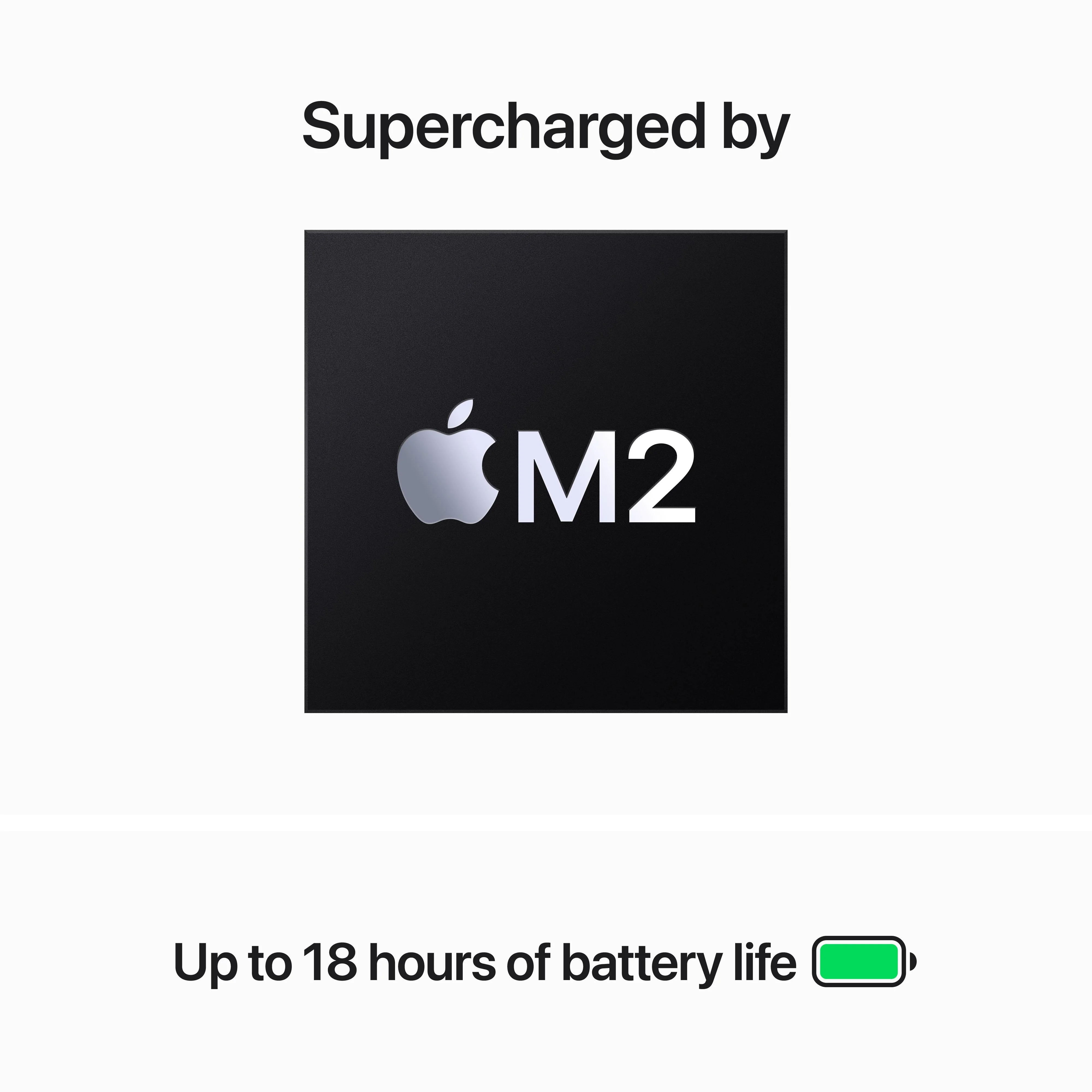 15-inch MacBook Air: Apple M2 chip with 8‑core CPU and 10‑core GPU, 512GB SSD - Space Grey - Image 4