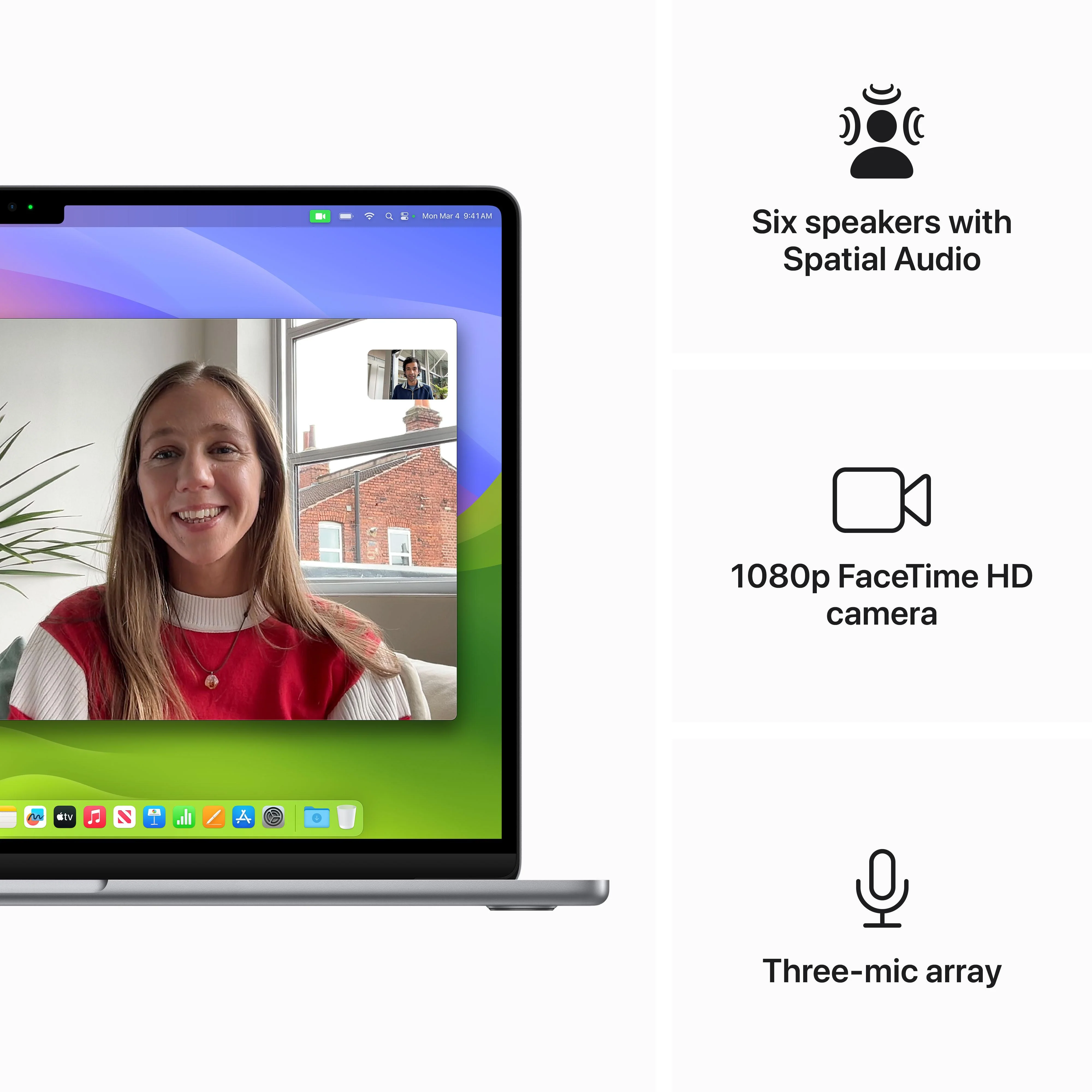 15-inch MacBook Air: Apple M3 chip with 8‑core CPU and 10‑core GPU, 256GB SSD - Space Grey - Image 6