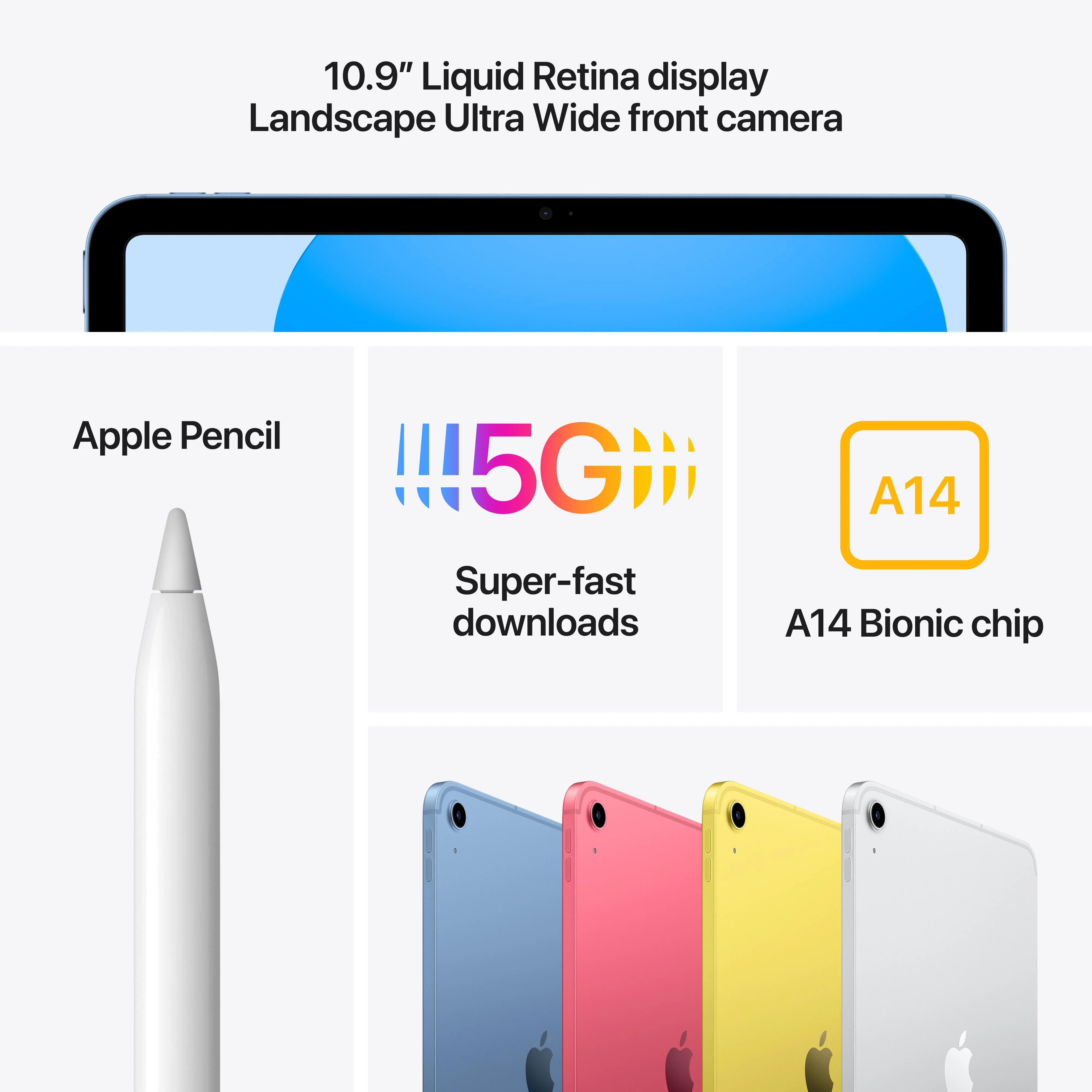 10.9-inch iPad Wi-Fi + Cellular 64GB - Blue (10th generation) - Image 6