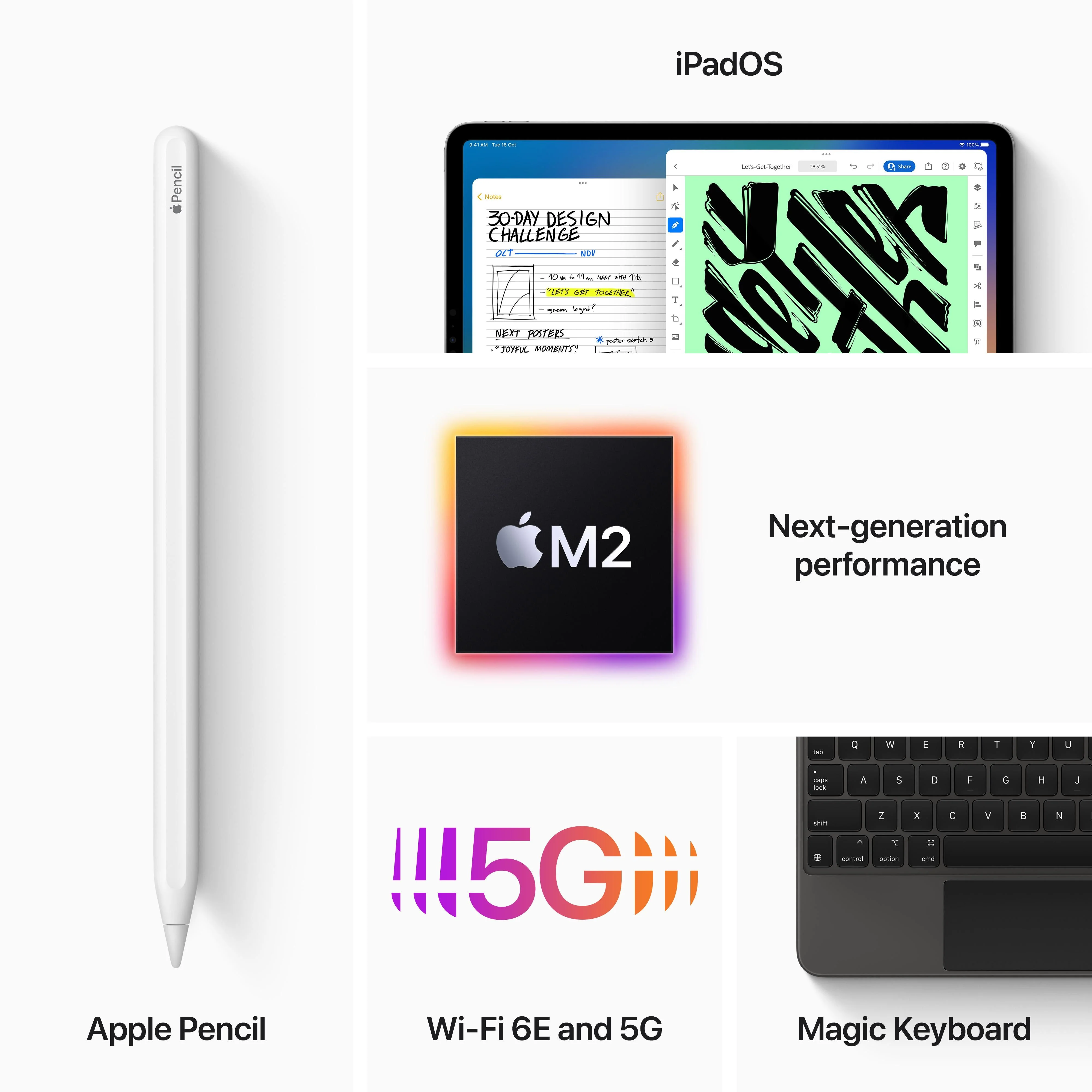 2022 12.9-inch iPad Pro Wi-Fi + Cellular 2TB - Silver (6th generation) - Image 7