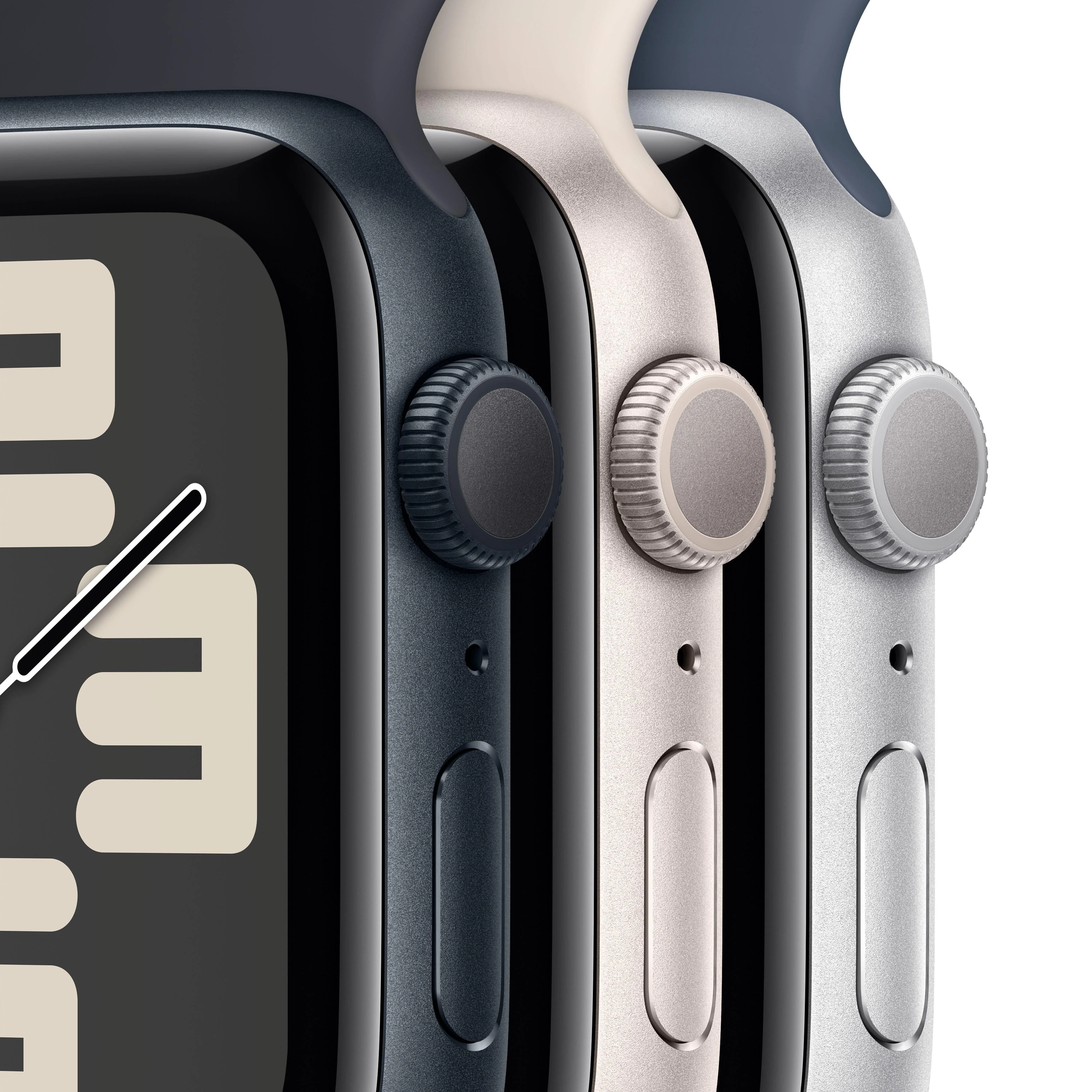 Apple Watch SE GPS 44mm Silver Aluminium Case with Winter Blue Sport Loop - Image 3