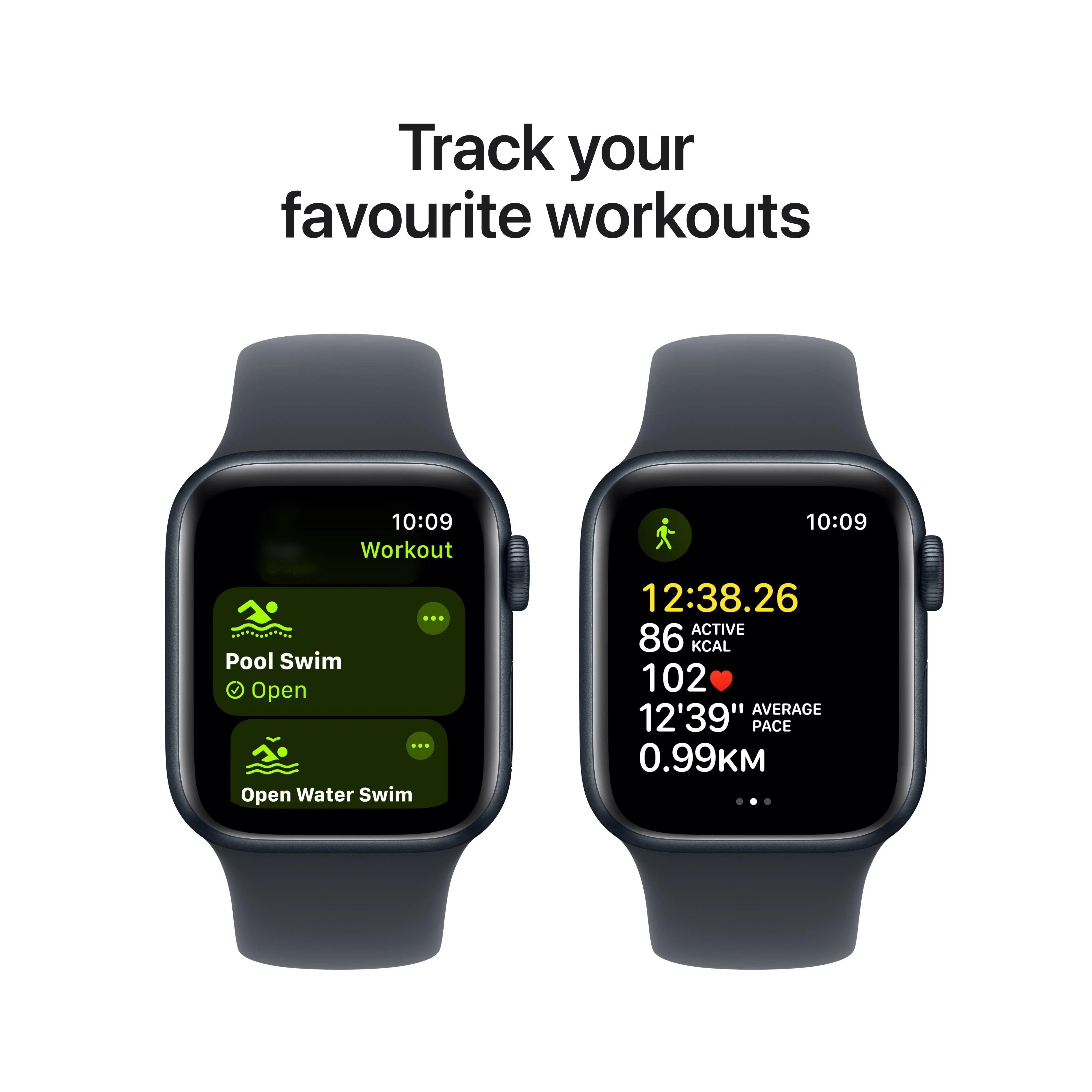 Apple Watch SE GPS 40mm Midnight Aluminium Case with Midnight Sport Band - S/M - Image 6