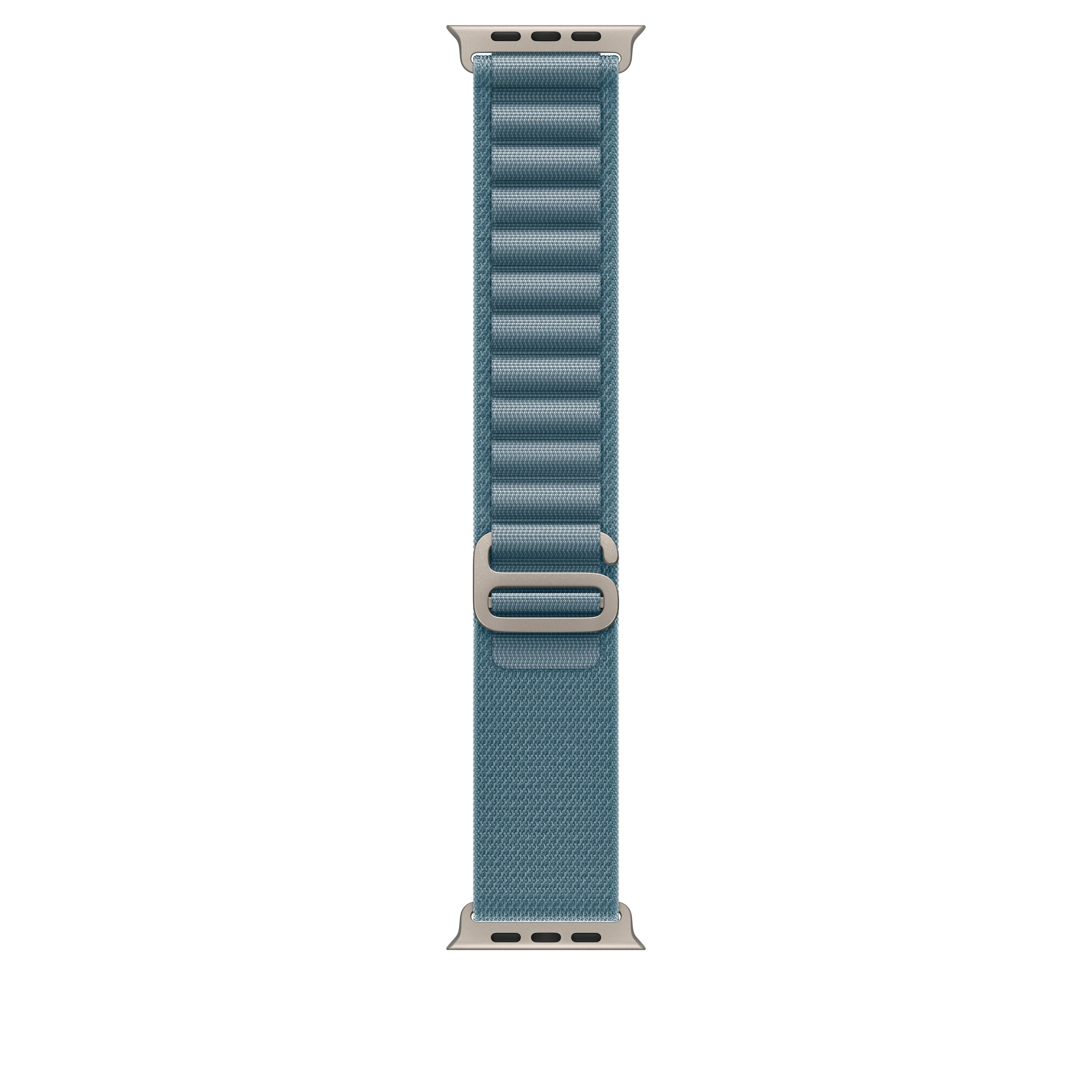 49mm Light Blue Alpine Loop - Small - Natural Titanium Finish