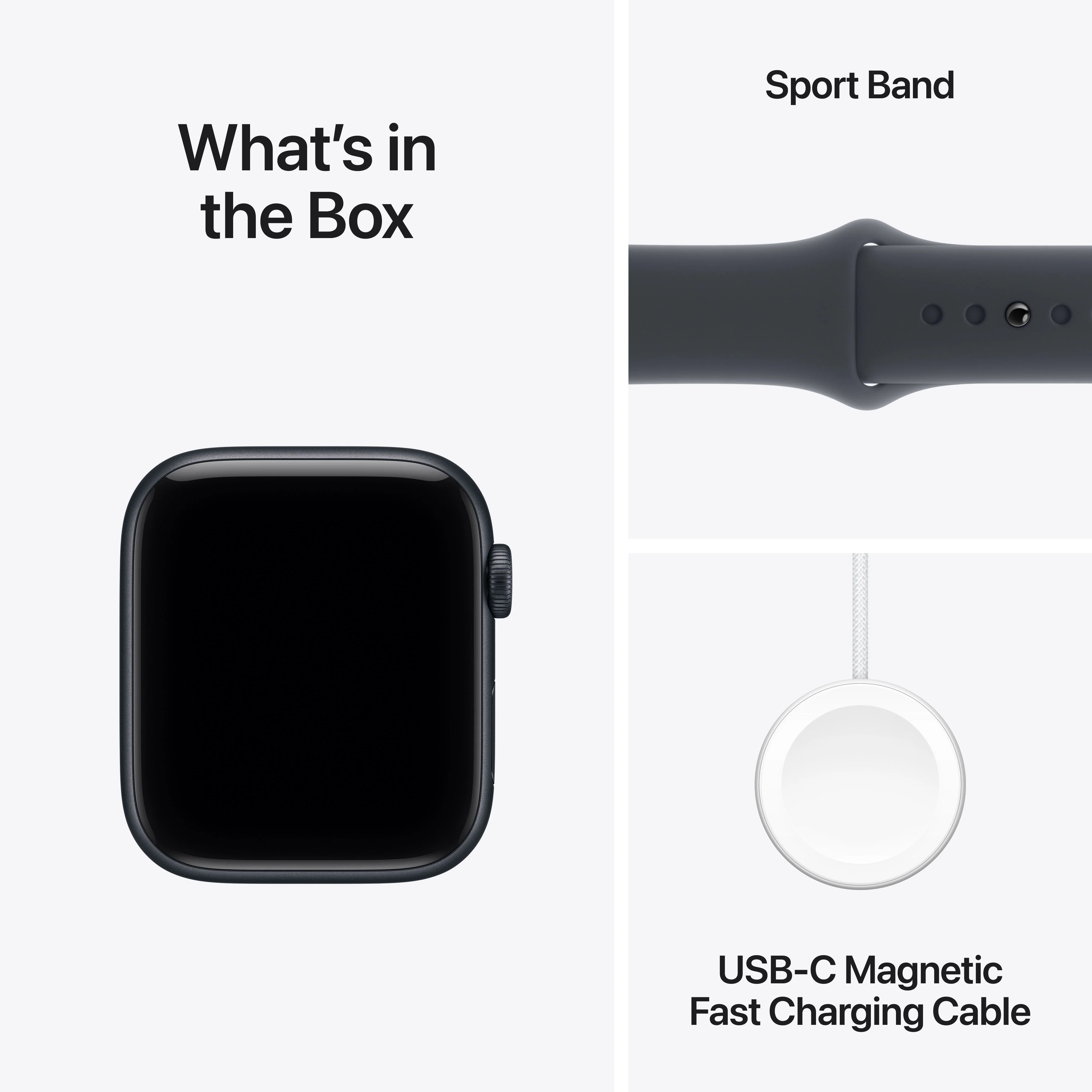 Apple Watch SE 3 GPS + Cellular 44mm Midnight Aluminium Case with Midnight Sport Band - S/M - Image 8
