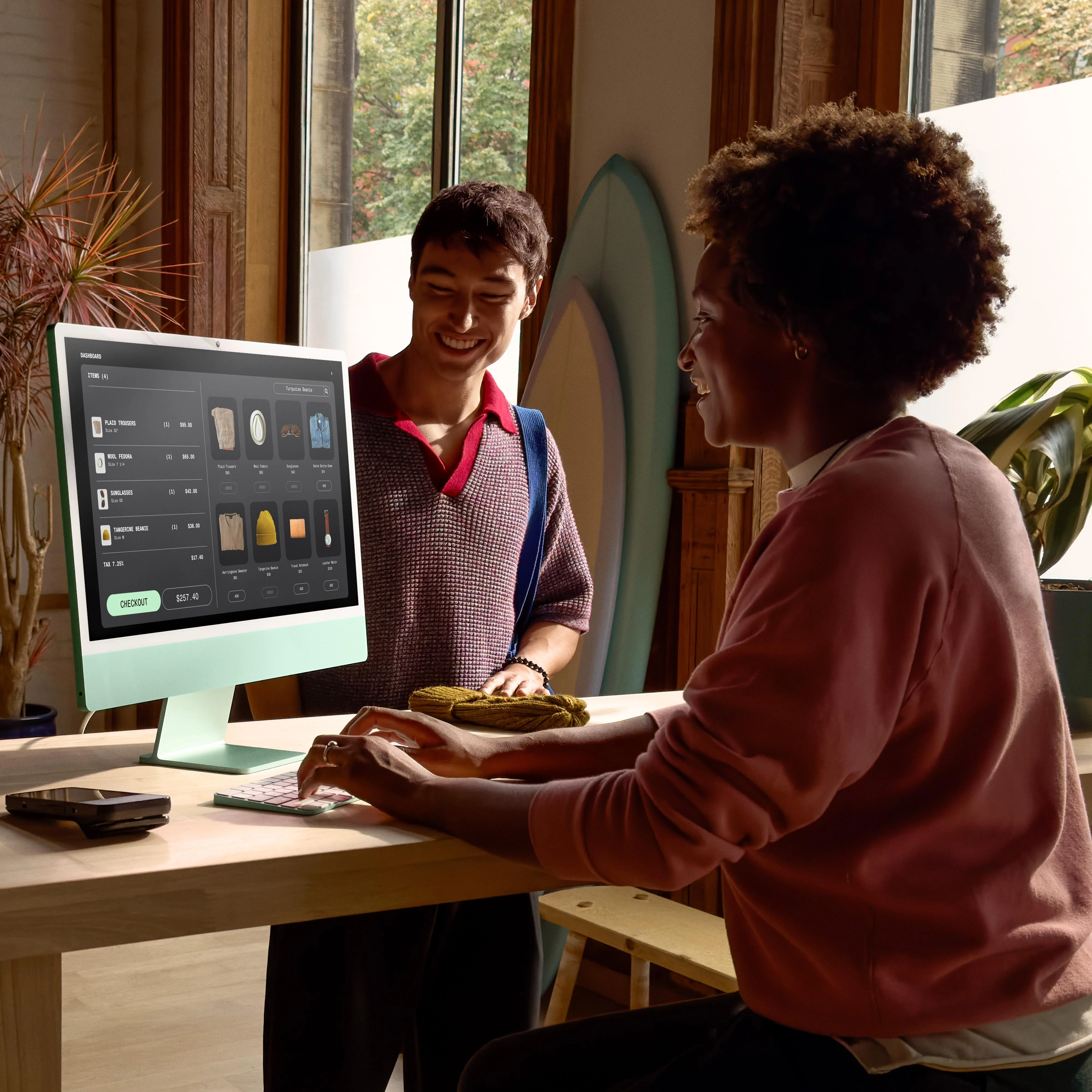 24-inch iMac with Retina 4.5K display: Apple M4 chip with 8-core CPU and 8‑core GPU, 256GB SSD - Green - Image 8