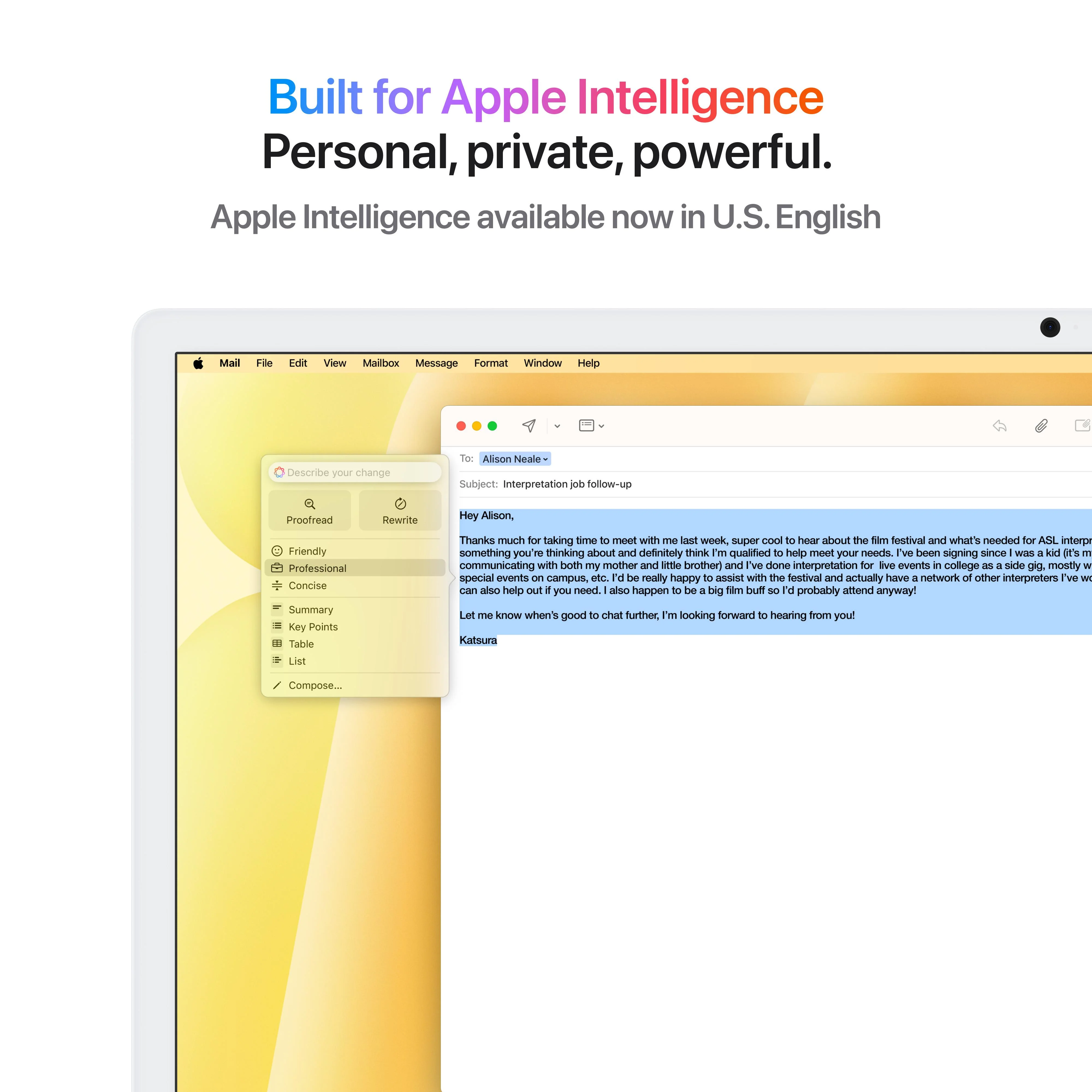 24-inch iMac with Retina 4.5K display: Apple M4 chip with 10-core CPU and 10-core GPU, 256GB SSD - Yellow - Image 5