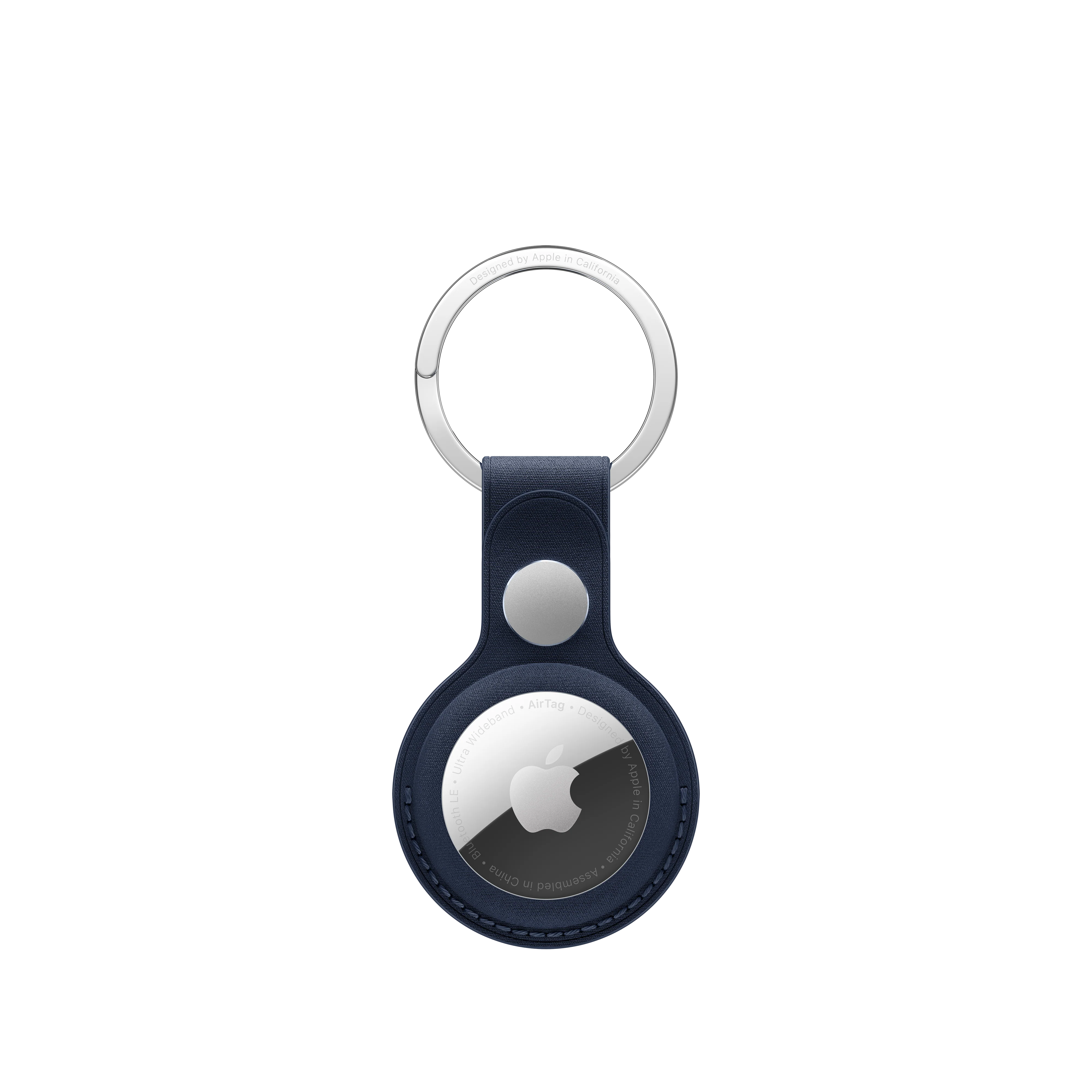 AirTag FineWoven Key Ring - Deep Blue