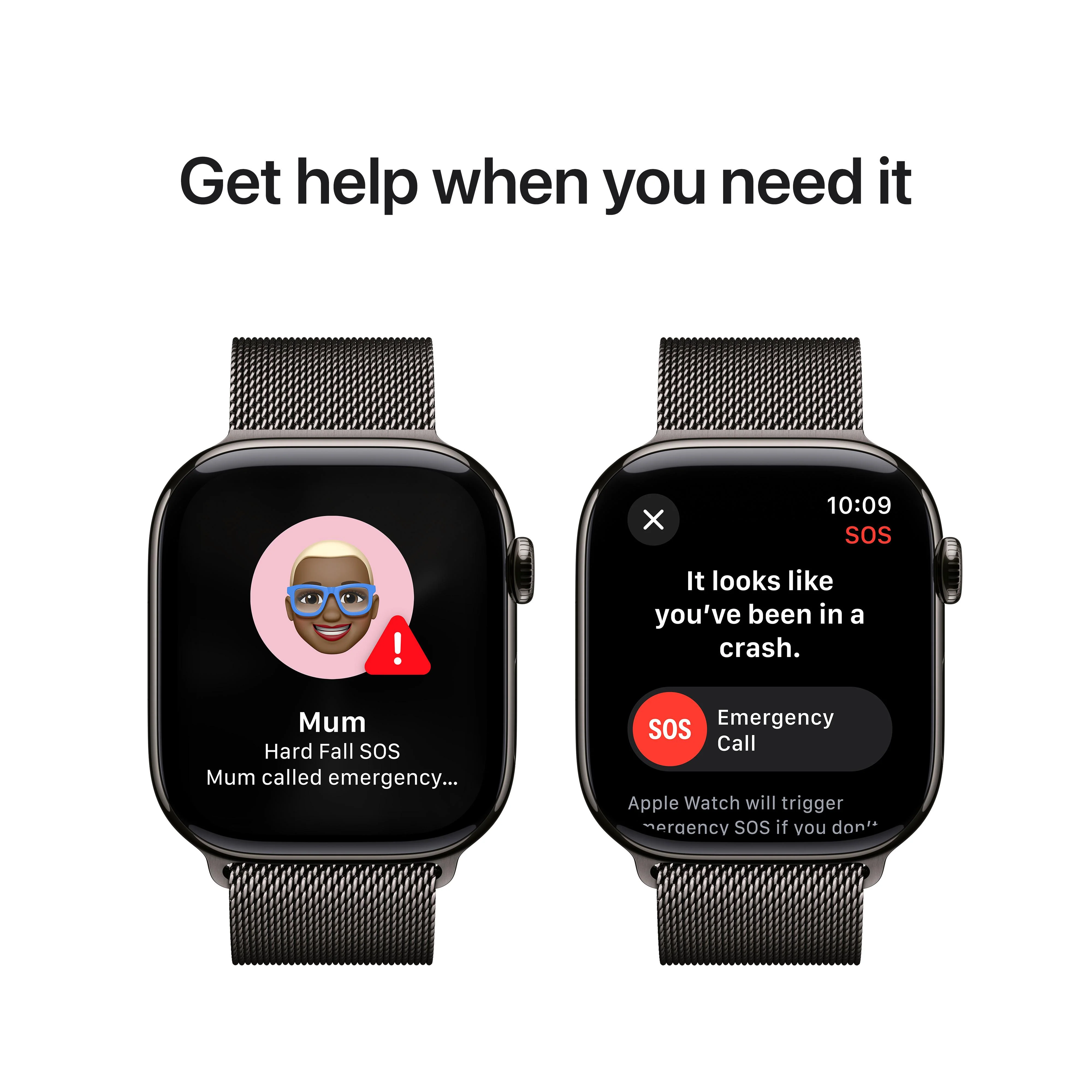 Apple Watch Series 10 GPS + Cellular 46mm Slate Titanium Case with Slate Milanese Loop - S/M - Image 6