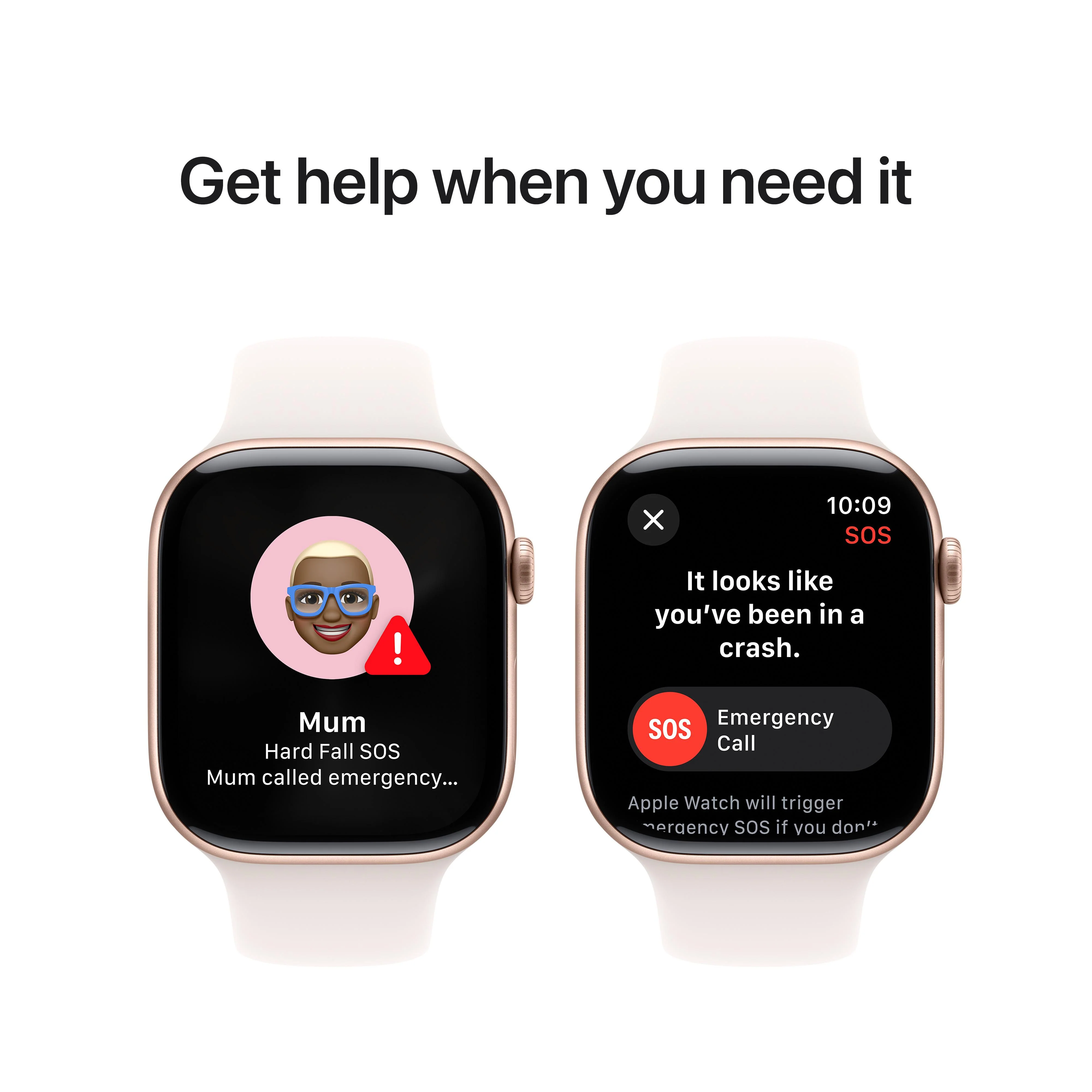 Apple Watch Series 10 GPS + Cellular 46mm Rose Gold Aluminium Case with Light Blush Sport Band - S/M - Image 6