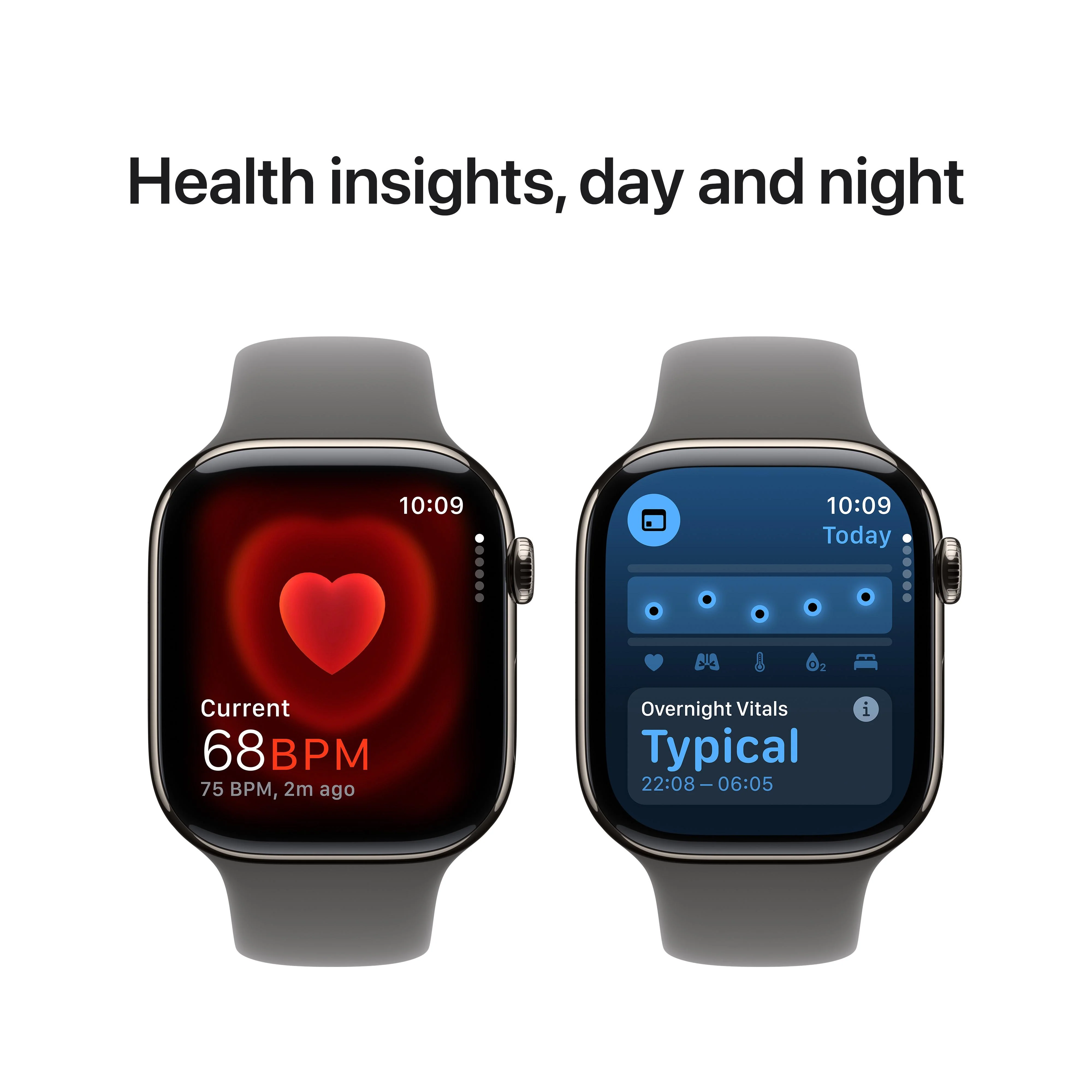 Apple Watch Series 10 GPS + Cellular 46mm Natural Titanium Case with Stone Grey Sport Band - M/L - Image 5