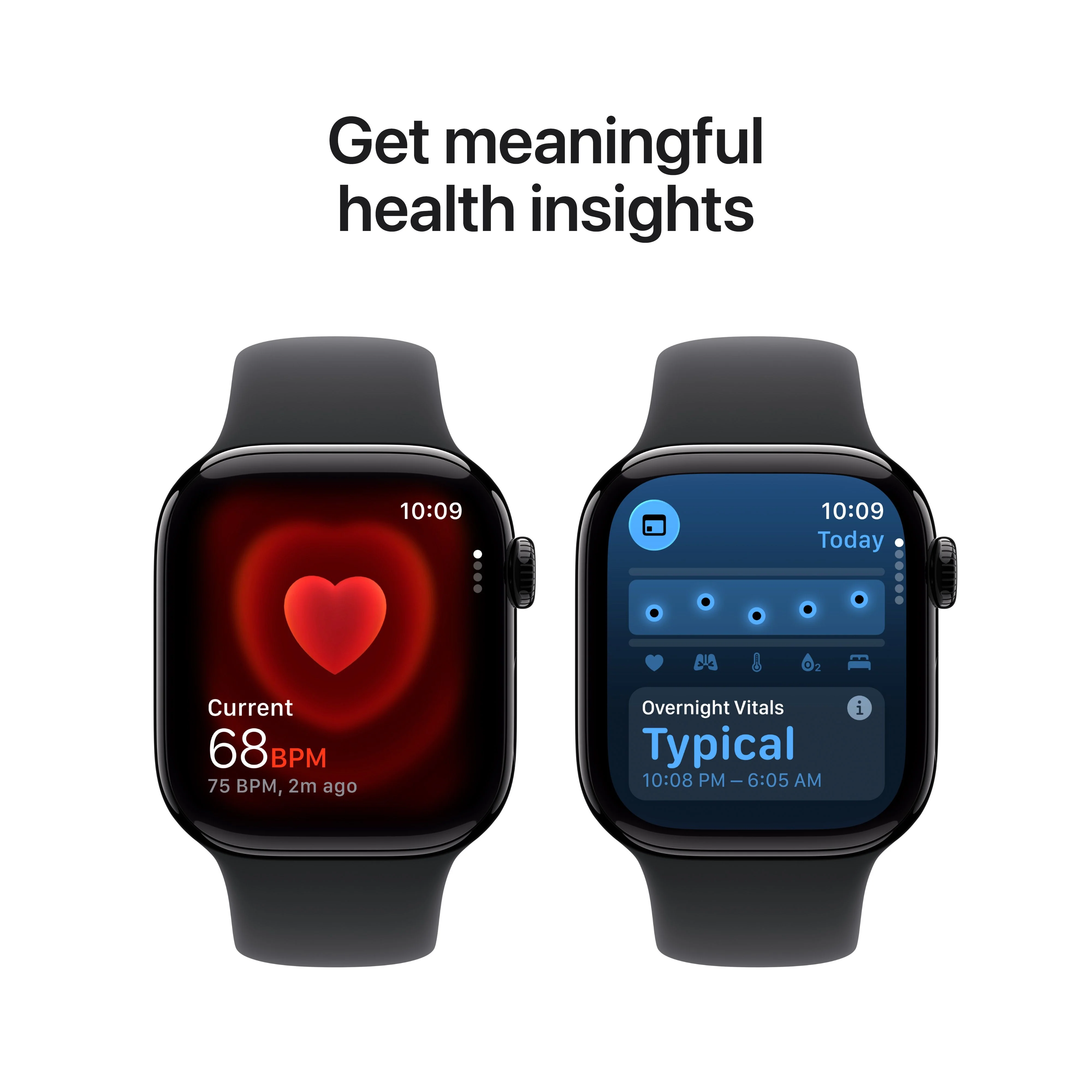 Apple Watch Series 11 GPS + Cellular 42mm Jet Black Aluminium Case with Black Sport Band - S/M - Image 5