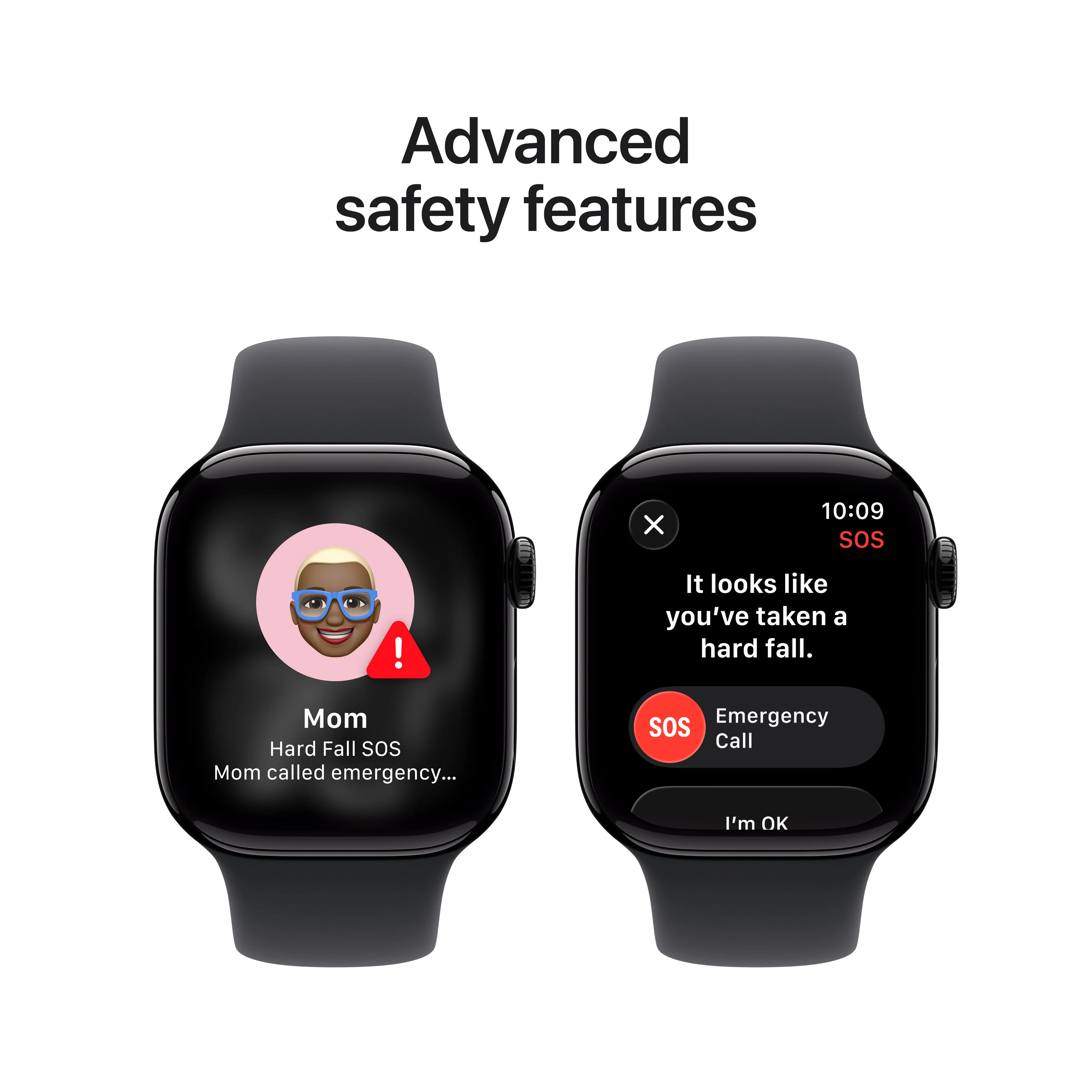Apple Watch Series 11 GPS + Cellular 42mm Jet Black Aluminium Case with Black Sport Band - M/L - Image 6