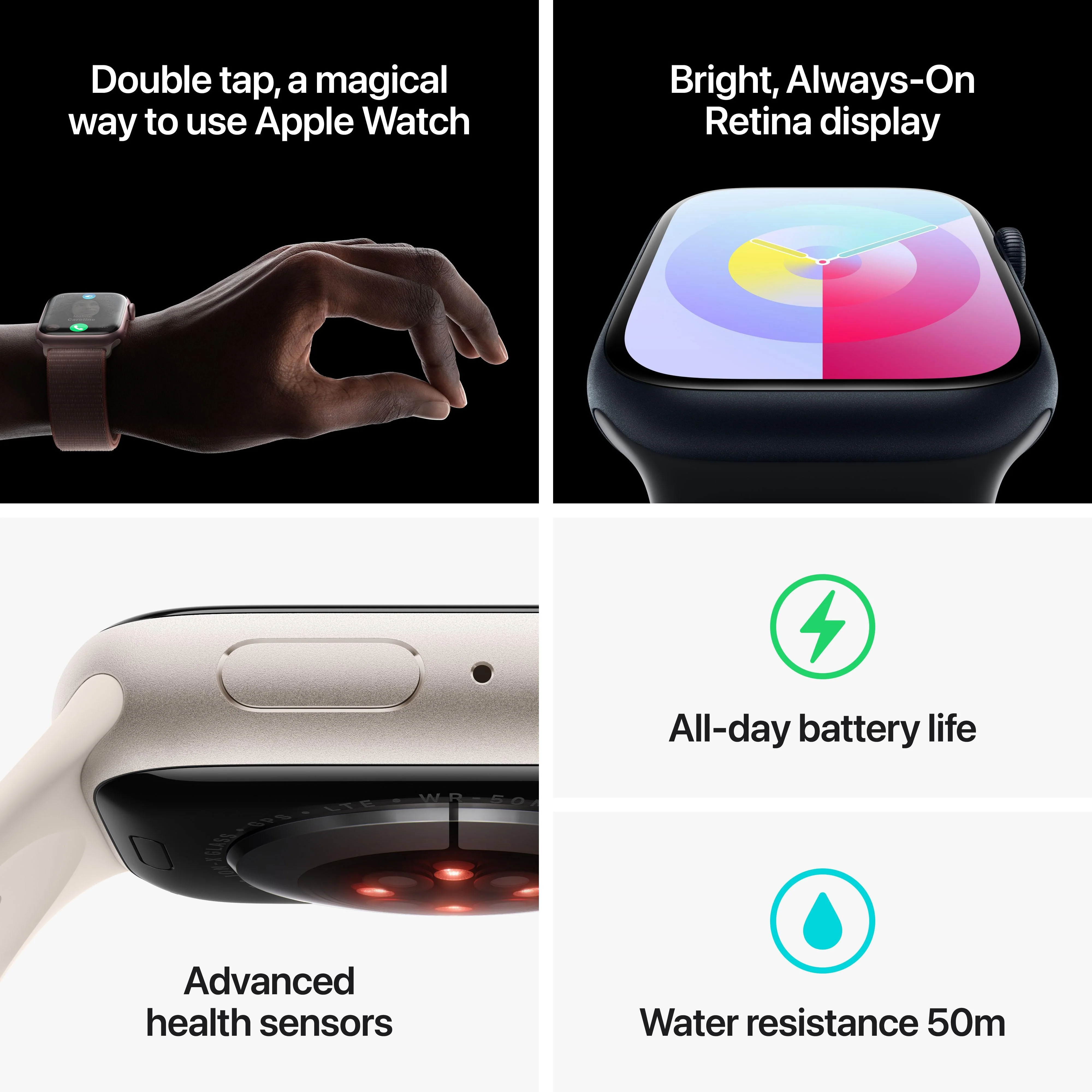 Apple Watch Series 9 GPS + Cellular 45mm Graphite Stainless Steel Case with Graphite Milanese Loop - Image 9