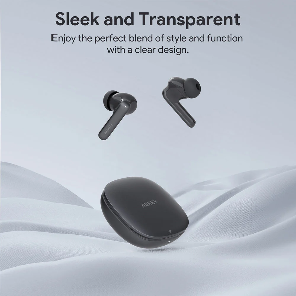 Aukey EP-B2 True Wireless Earbuds With Adaptive Hybrid ANC BT5.4 (Sky Blue) - Image 6