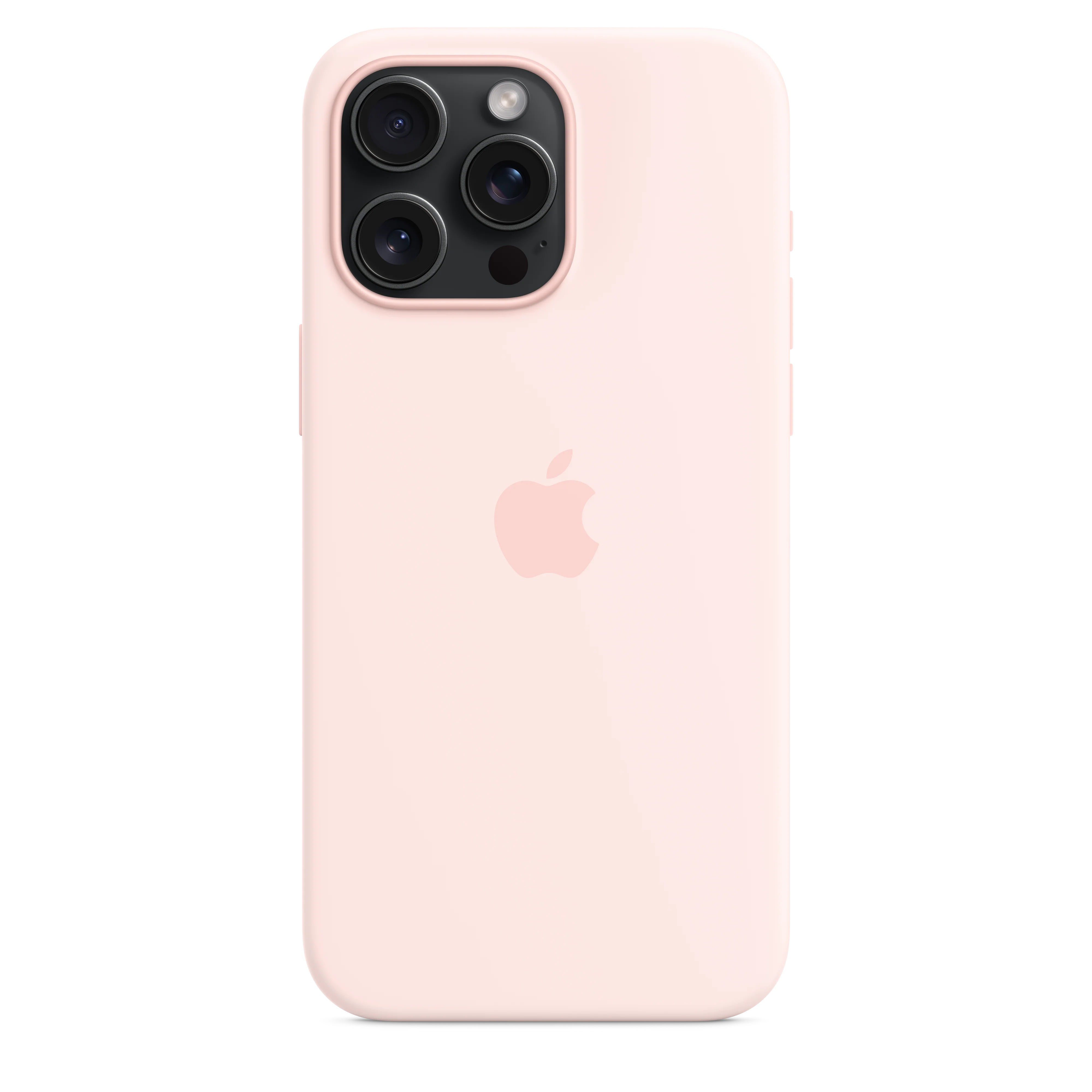 iPhone 15 Pro Max Silicone Case with MagSafe - Light Pink - Image 4