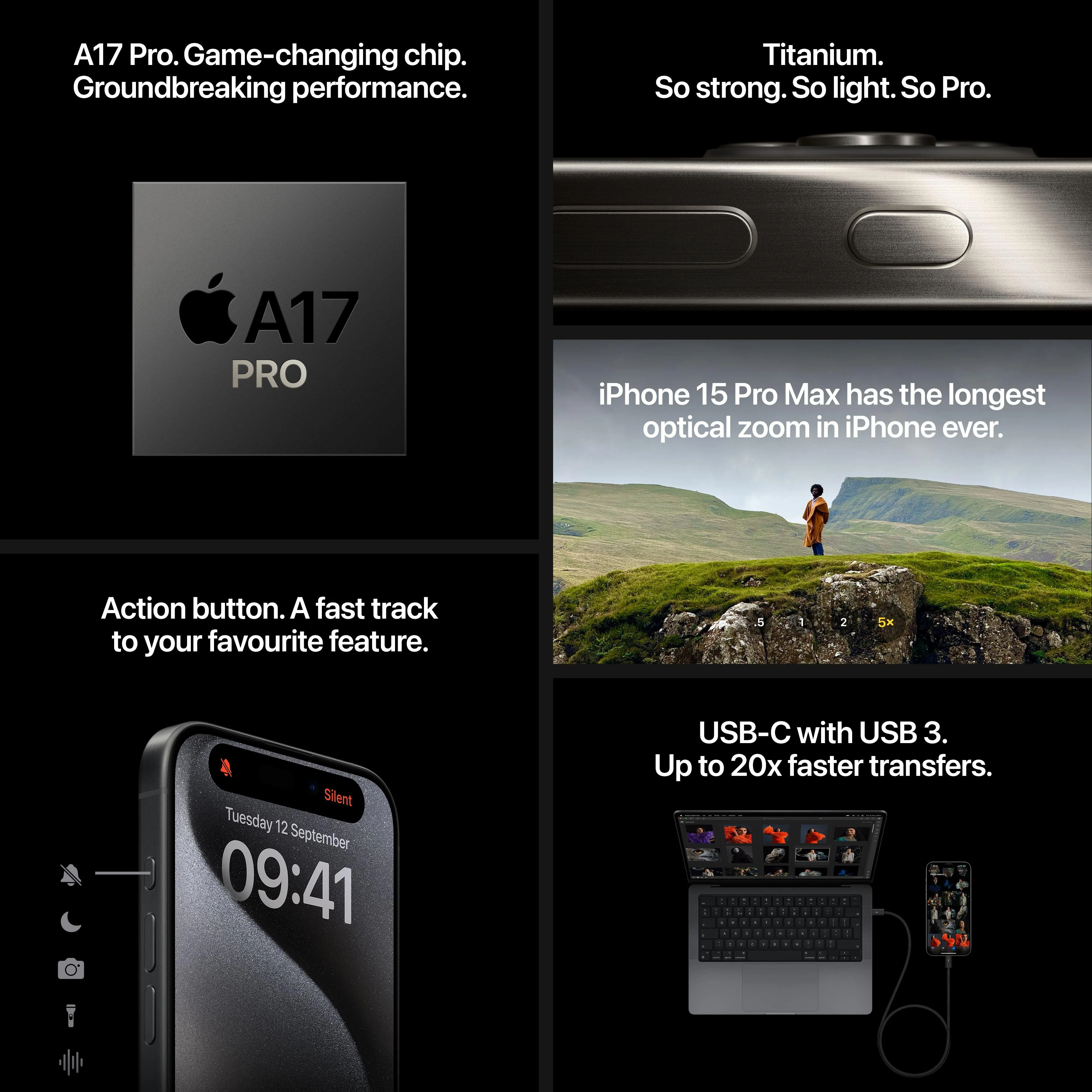 iPhone 15 Pro Max 256GB Black Titanium - Image 8