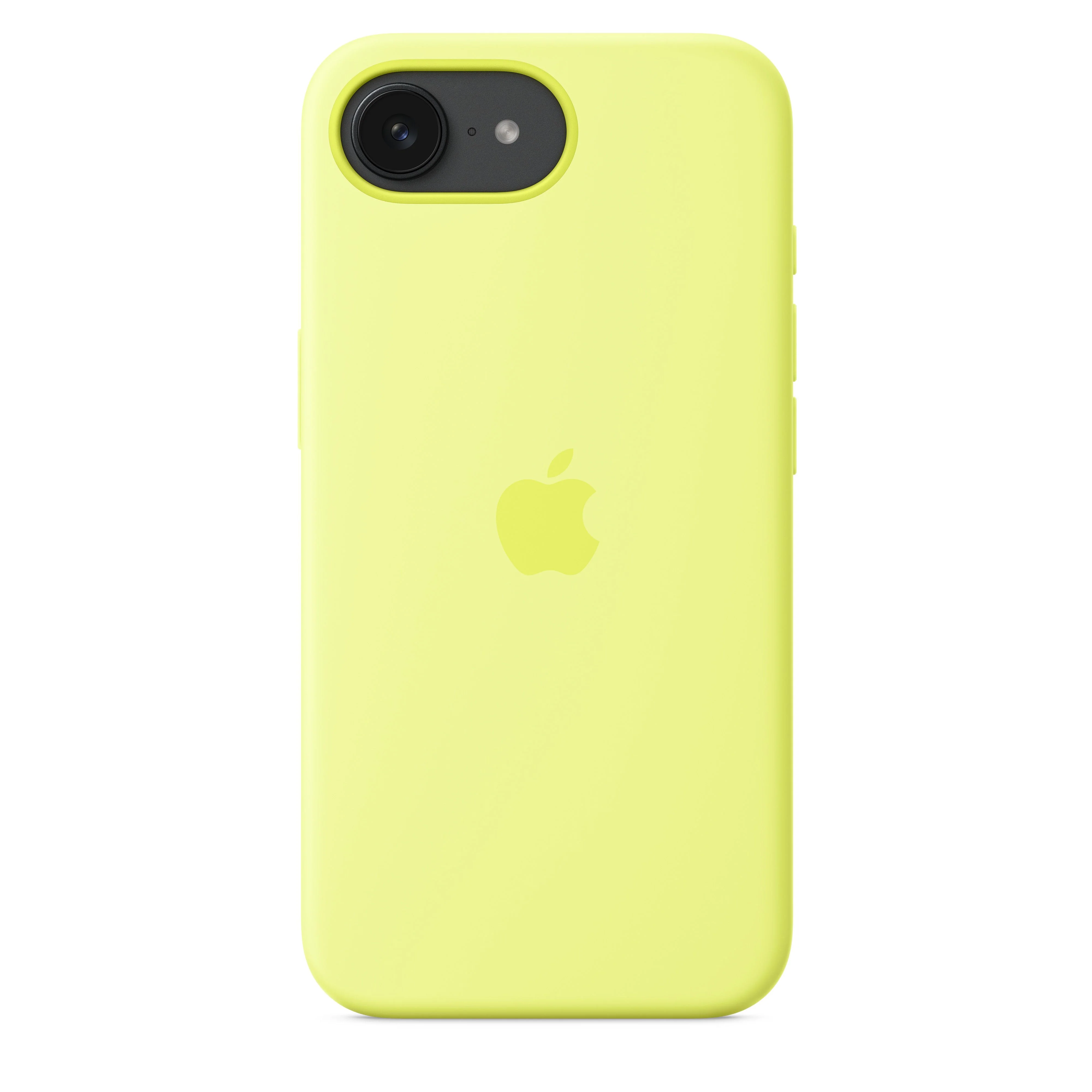 iPhone 16e Silicone Case – Neon Yellow - Image 2