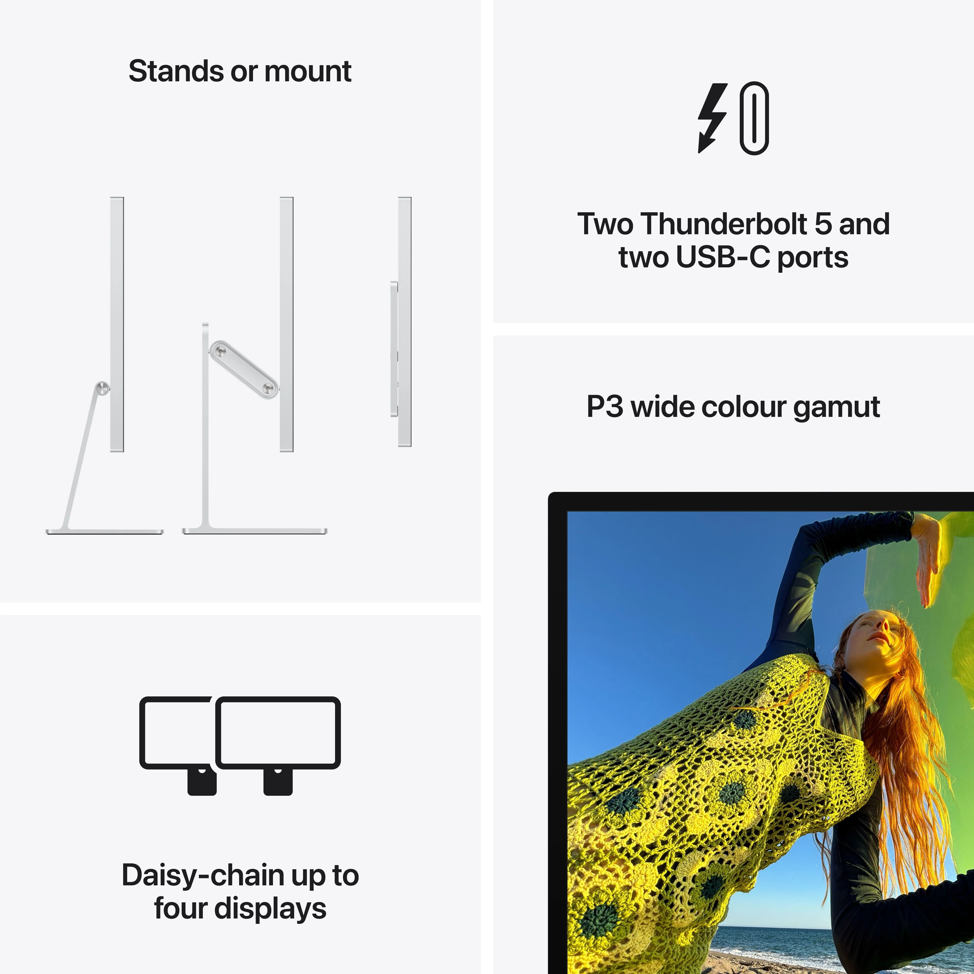Studio Display - Nano-texture glass - Tilt- and height-adjustable stand - Image 8